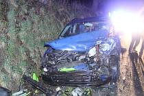 Nehoda dvou aut mezi Novým Malínem a Mladoňovem - sobota 9. dubna 2022