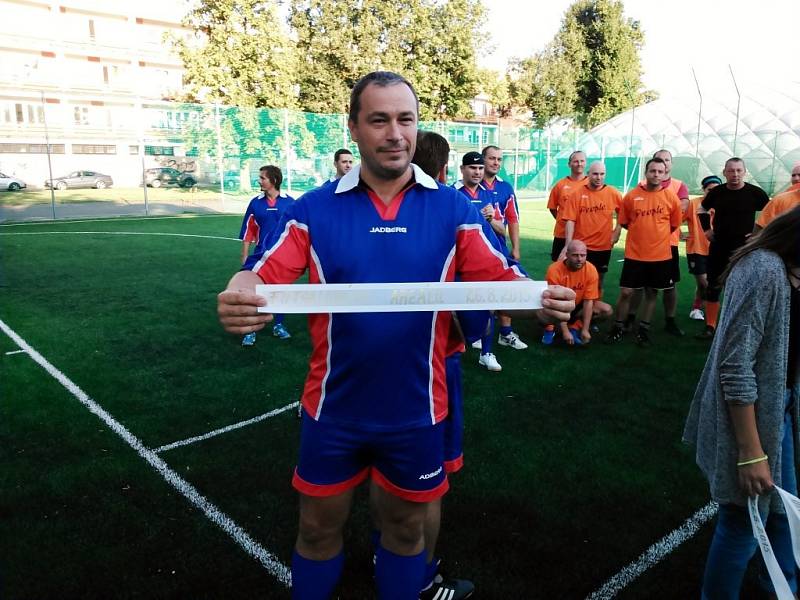 Otevření opraveného futsalového hřiště v areálu Tyršova stadionu v Šumperku.