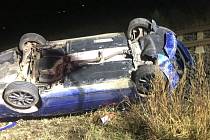 Havárie 21leté řidičky v neděli 11. září 2022 u Postřelmova.