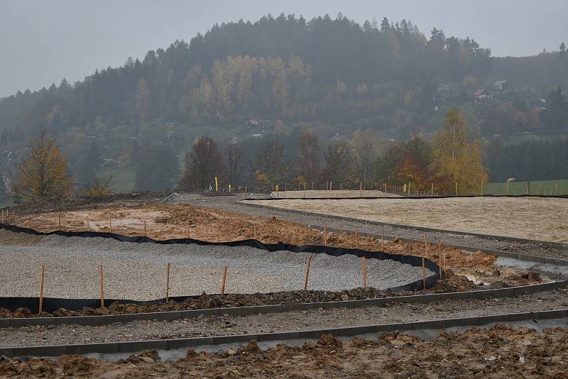 Golfový areál v Rapotíně na konci října 2020.