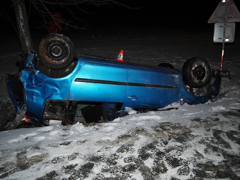 Dopravní nehoda v pátek 21. ledna 2022 u Sudkova.