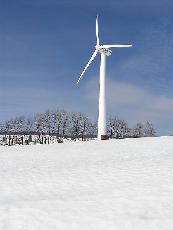 Větrná elektrárna v Ostružné.