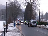Místo smrtelné nehody v Pražské ulici v Hanušovicích.