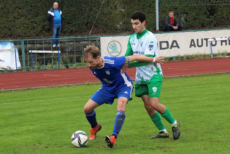 Fotbalisté Šumperku si zastříleli proti Bzenci.