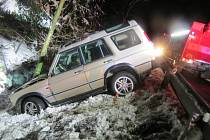 Nehoda Land Roveru u Studené Loučky - 12.12. 2021