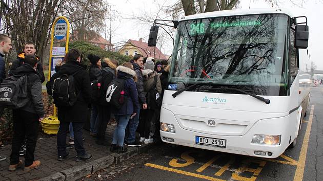 Autobus Integrovaného dopravního systému Olomouckého kraje. Ilustrační foto.