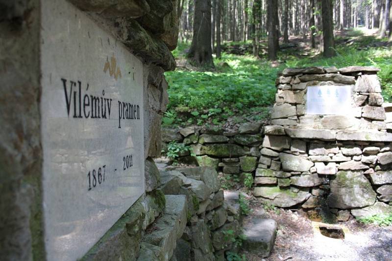 Smrkový a Vilémův pramen pocházejí z první poloviny 19. století. Pojmenování jednoho z nich je spojeno s korunovací Viléma II. na pruského krále. Po druhé světové válce byl na čas přejmenován na pramen Partyzánů.