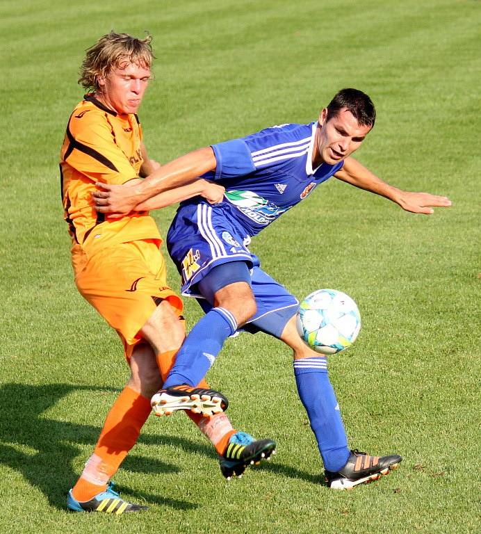 Prostějov versus Zábřeh (oranžové dresy).