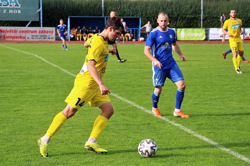 Fotbalisté Šumperku slaví v divizi těsnou výhru nad Stráním