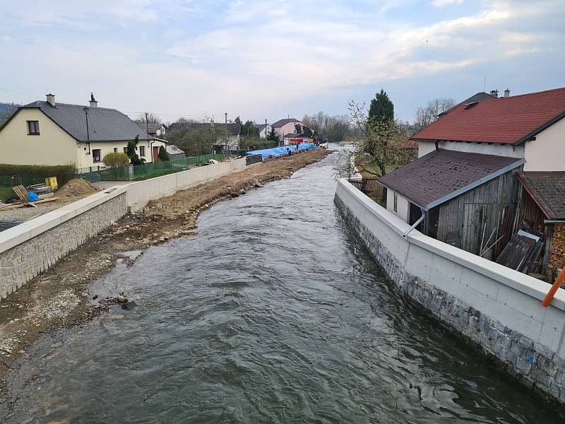 Preventivní protipovodňová opatření ve Vikýřovicích u Šumperku