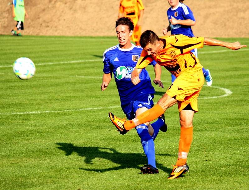 Prostějov versus Zábřeh (oranžové dresy).