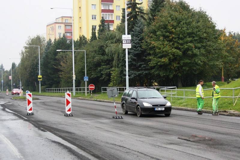 Rekonstrukce výpadovky ze Šumperku na Bruntál a Jeseník.