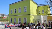 Slavnostní otevření "zelené" školky v Temenické ulici v Šumperku ve čtvrtek 25. dubna.