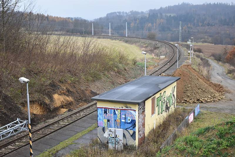 Elektrizace trati v úseku Šumperk - Uničov. Hrabišín.