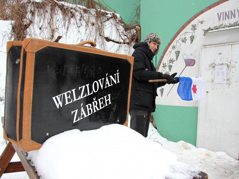 Welzlův běh do zámecké brány v sobotu 14. ledna v Zábřehu