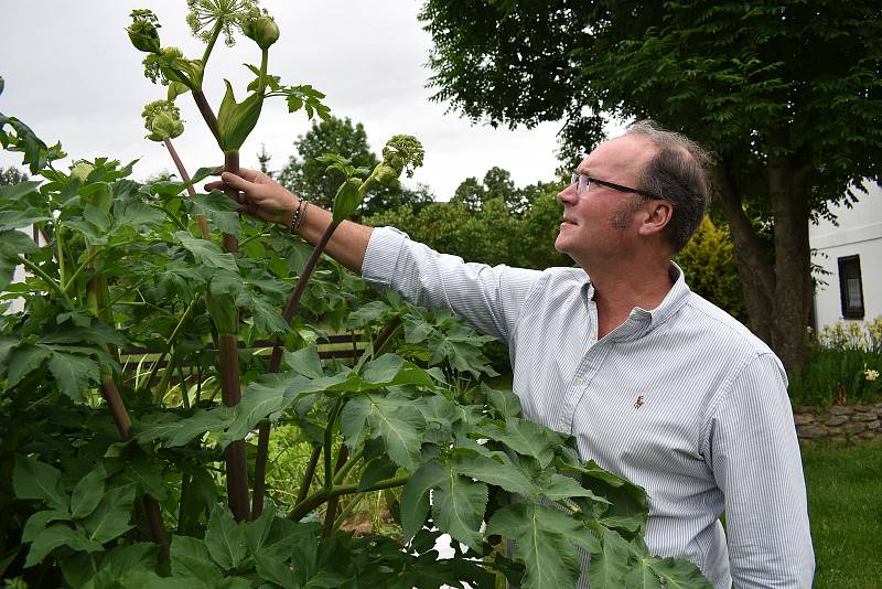 Kyle James Bairnsfather vyrábí v Bělé pod Pradědem absinth a bylinné likéry.