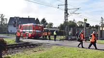 Nehoda dodávky a vlaku ve čtvrtek 29. září na přejezdu v Postřelmově.