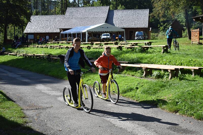 Slavnostní otevření cyklookruhů na Zlatohorsku v úterý 13. září 2022.