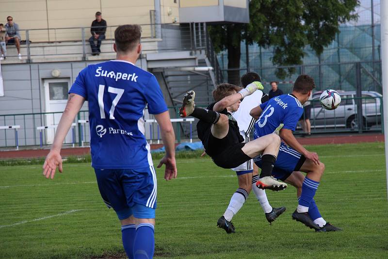 V divizním krajském derby se radují fotbalisté Šumperku, doma těsně porazili 1. HFK Olomouc.