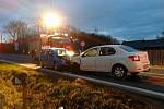 Hromadná nehoda se stala v pátek 25. listopadu před sedmou hodinou ranní v Šumperku pod Bludovským kopcem u odbočky na Bludoveček.