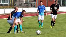 Velké Losiny (v modrém) uspěly v Zábřehu na penalty