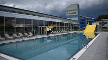 Bazén v Šumperku po rekonstrukci - slavnostní otevření 31.8.2020