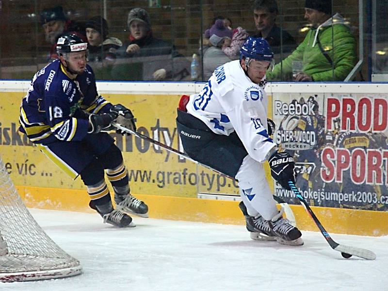 Draci Šumperk - HC Bobři Valašské Meziříčí 1:2.