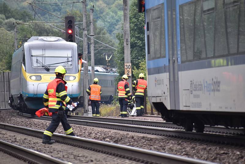Na hlavním koridoru u Hoštejna na Zábřežsku vyjely ve čtvrtek 15. září vlaky dva proti sobě. Zastavily ve vzdálonosti pouhých 60 metrů.