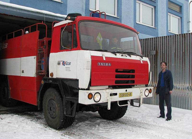 Členová hasičského sboru Parsu po zásahu