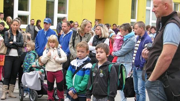 První školní den na Sluneční v Šumperku.