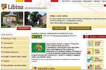 Takhle vypadá hlavní strana webu Libiny