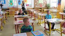 První školní den v Základní škole Sluneční v Šumperku.