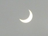 Částečné zatmění Slunce, které bylo vidět nad Mohelnicí 4.ledna 2011 kolem 9.30 hodin