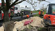 Nehoda cisterny u Uhelné na Jesenicku - 5. května 2021