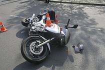 Nehody motocyklistů v sobotu 14. května 2022 v Jeseníku.