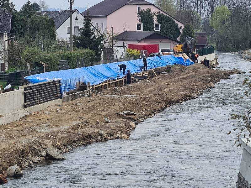 Preventivní protipovodňová opatření ve Vikýřovicích u Šumperku