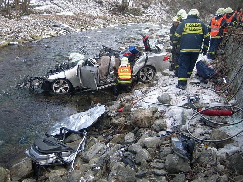 Tragická nehoda v Koutech nad Desnou