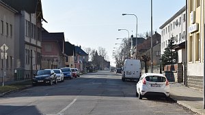 Ulice Zábřežská v Šumperku.