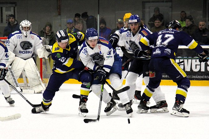 Šumperští hokejisté na úvod nového kalendářního roku vyhráli po nájezdech s Valašským Meziříčím.