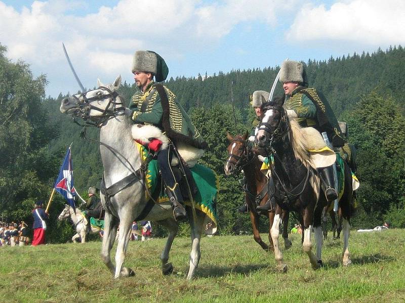 Vzpomínková bitva na vítězství rakouských vojsk nad Prušáky u Zlatých Hor