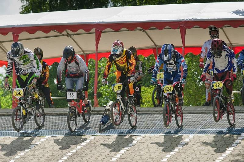 Moravská liga BMX v Jeseníku.