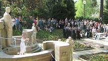 Slavnost znovuodhalení sohy Vincenze Priessnitze 