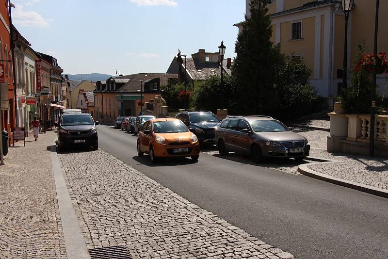 Současná podoba ulice Žižkova v Zábřehu.