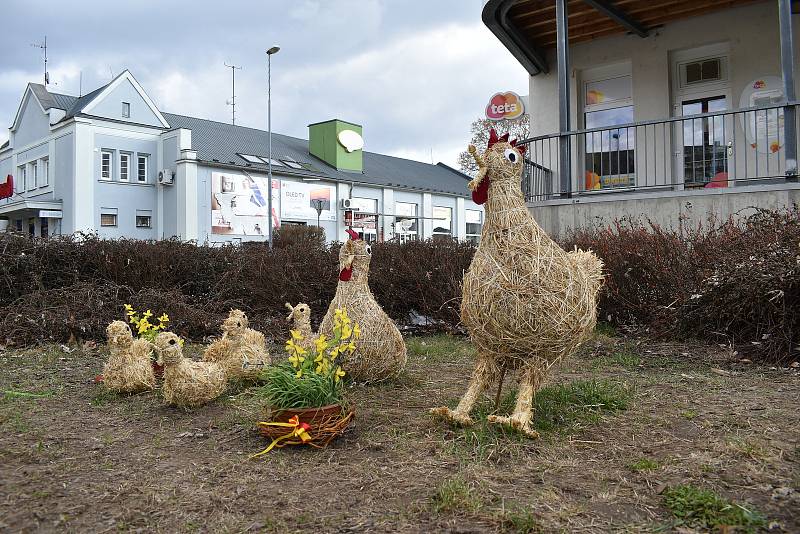 Velikonoční výzdoba v Mohelnici.