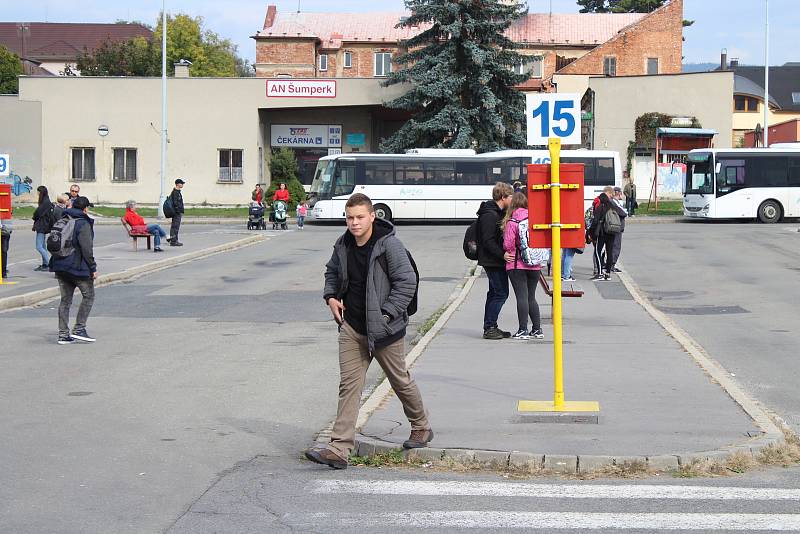 Lokalita budoucího přestupního terminálu v Šumperku