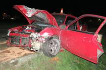 Nárazem do zdi domu ukončila svou jízdu třiadvacetiletá řidička Hondy Civic, která bourala v sobotu 16. září večer v Mikulovicích.