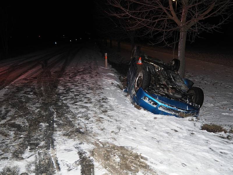 Dopravní nehoda v pátek 21. ledna 2022 u Sudkova.