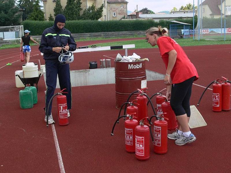 České reprezentantky na soustředění na Tyršově stadionu v Šumperku