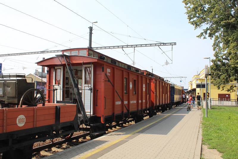 Legiovlak na šumperském nádraží 24. 8. 2019.