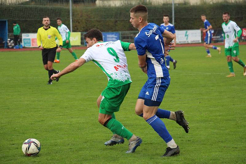 Fotbalisté Šumperku si zastříleli proti Bzenci.